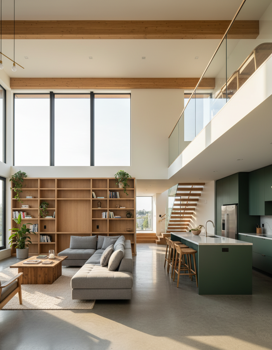 Interior of a finished SONO residential unit